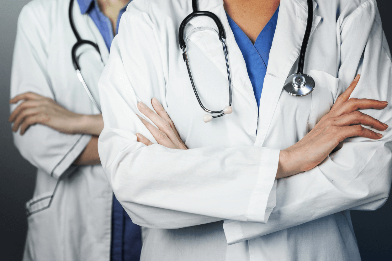Female doctors.