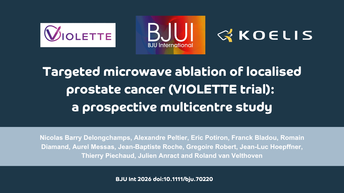 VIOLETTE study on targeted microwave ablation for localised prostate cancer
