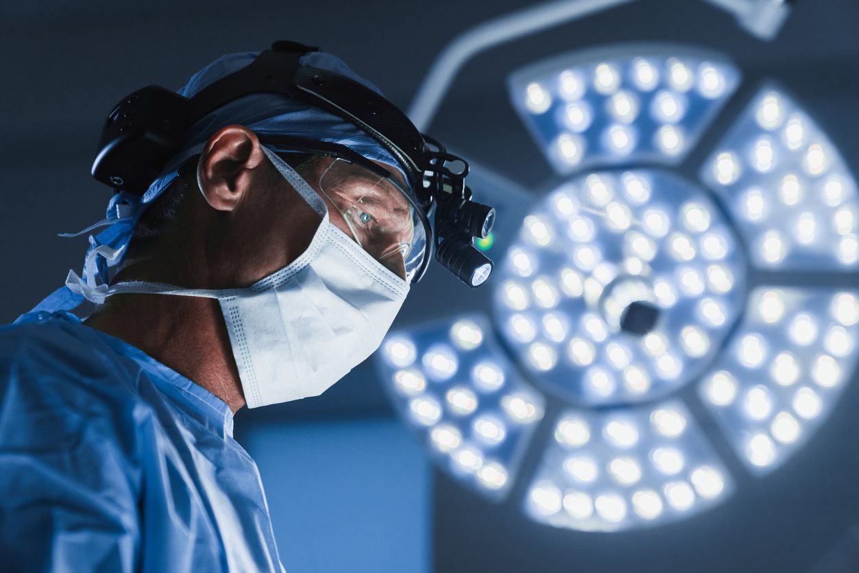 surgeon preparing for prostate treatment