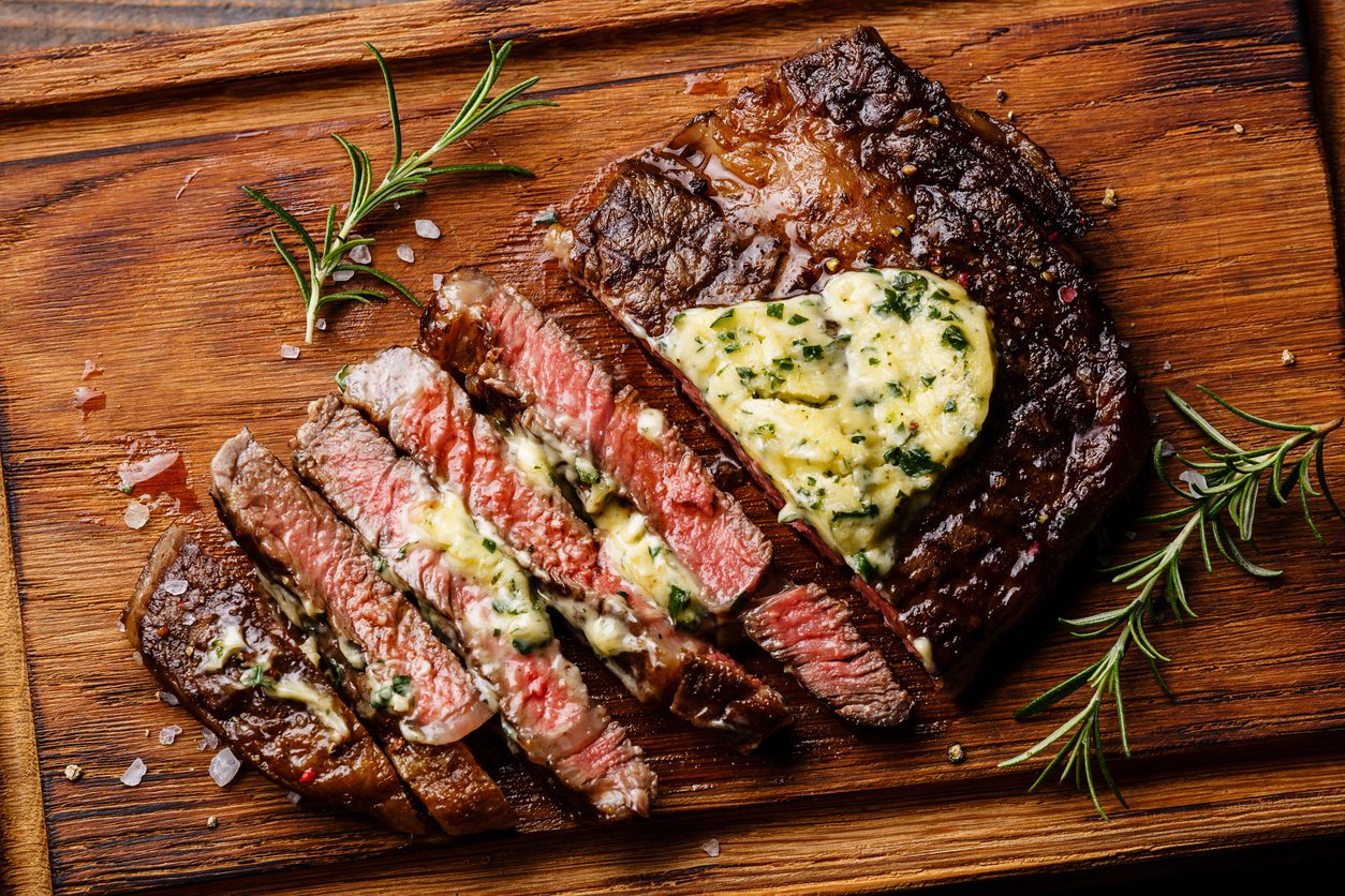 steak and butter